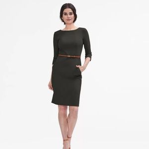 NWT MM LaFleur Etsuko dress dark pine size 8